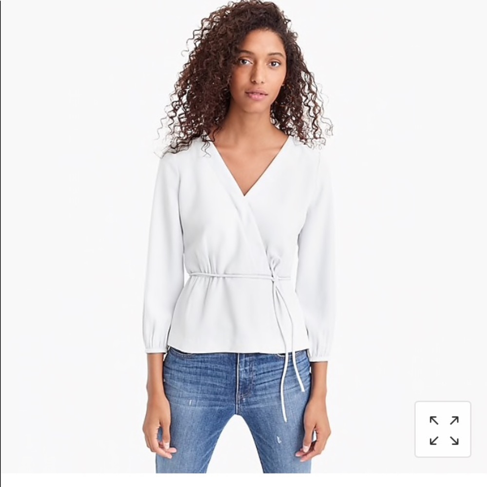J Crew white top